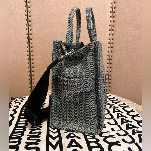 Marc Jacobs The Sun faded Medium tote denim bag - Picture 3 of 13